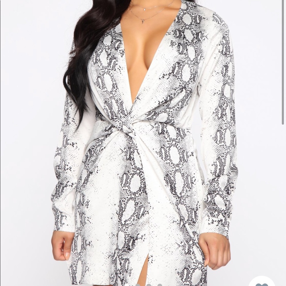 Snake Print Fashion Nova Dress L